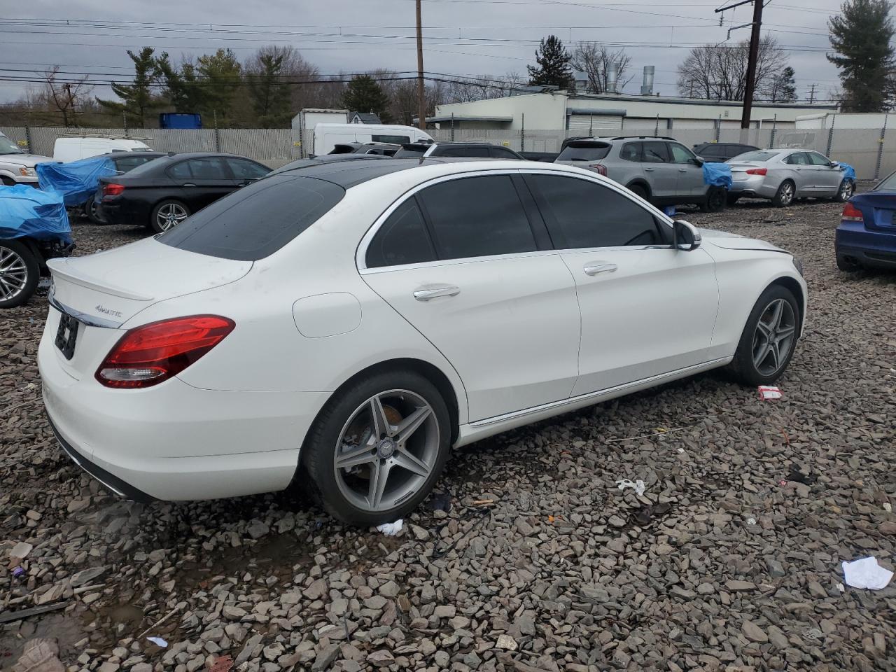 2018 Mercedes-Benz C-klasse VIN 55SWF4KB5JU258448 Copart auction photo, side damage thumbnail 3