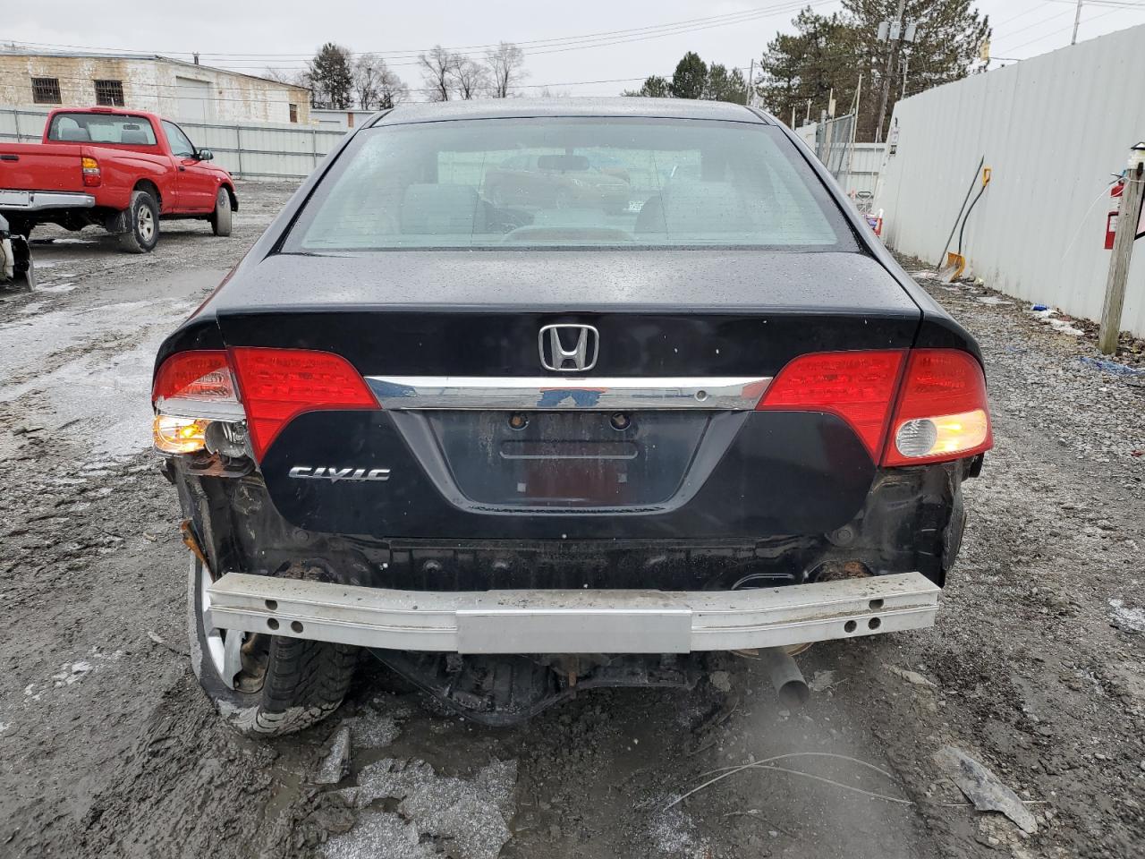 2010 Honda Civic VIN 2HGFA1F55AH563351 Copart auction photo, rear end / side damage thumbnail 6