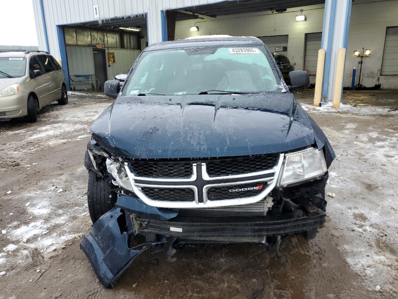 2015 Dodge Journey VIN 3C4PDCAB0FT618564 Copart auction photo, front end / side damage thumbnail 5