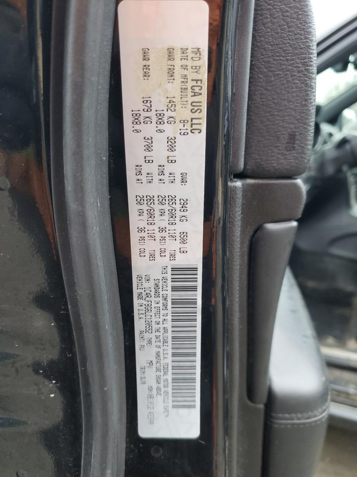 2020 Jeep Grand Cherokee VIN 1C4RJFBG6LC120552 Copart auction photo, front end damage thumbnail 14
