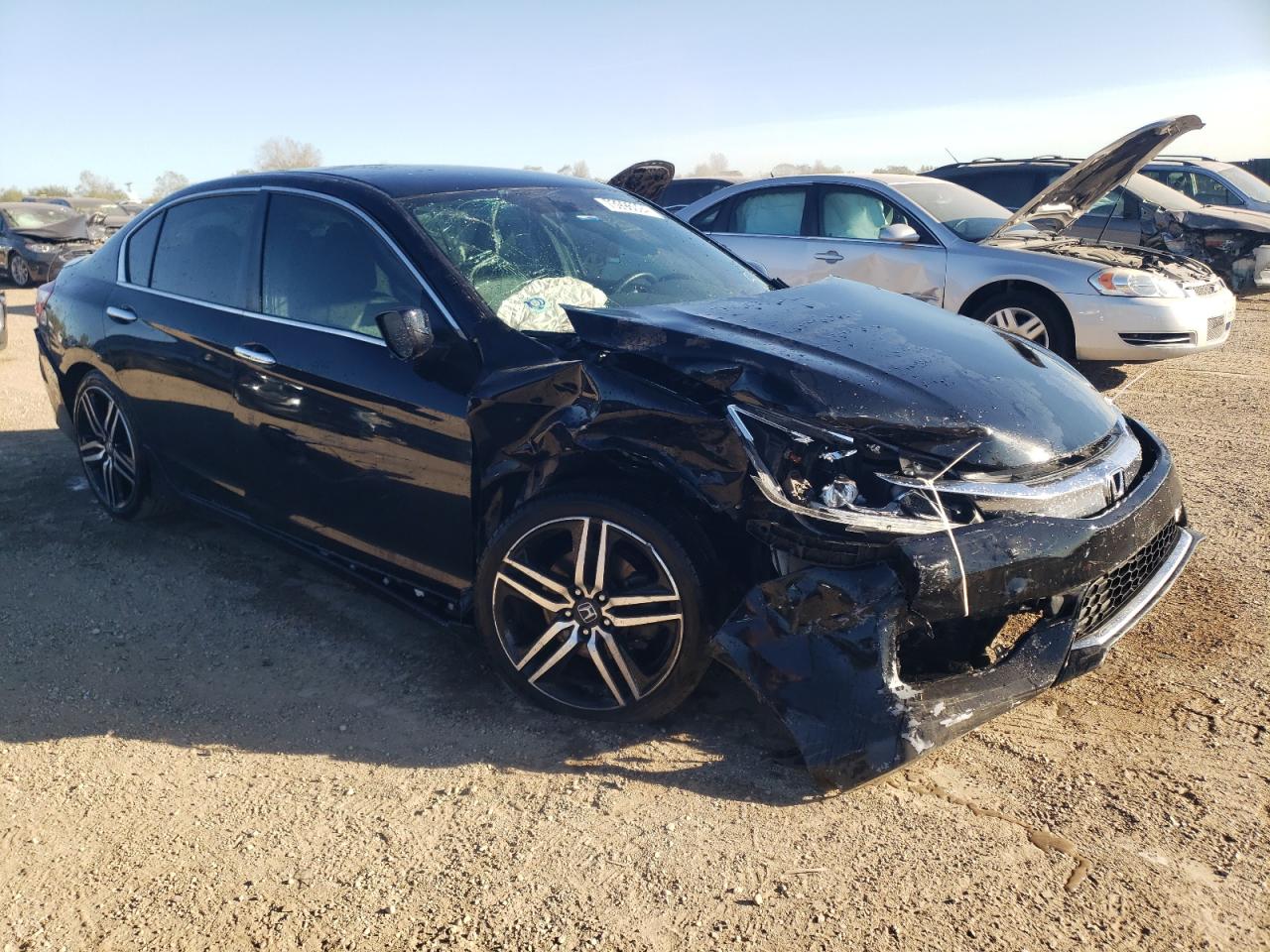 2017 Honda Accord VIN 1HGCR2F12HA162234 Copart auction photo, front end / mechanical damage thumbnail 4