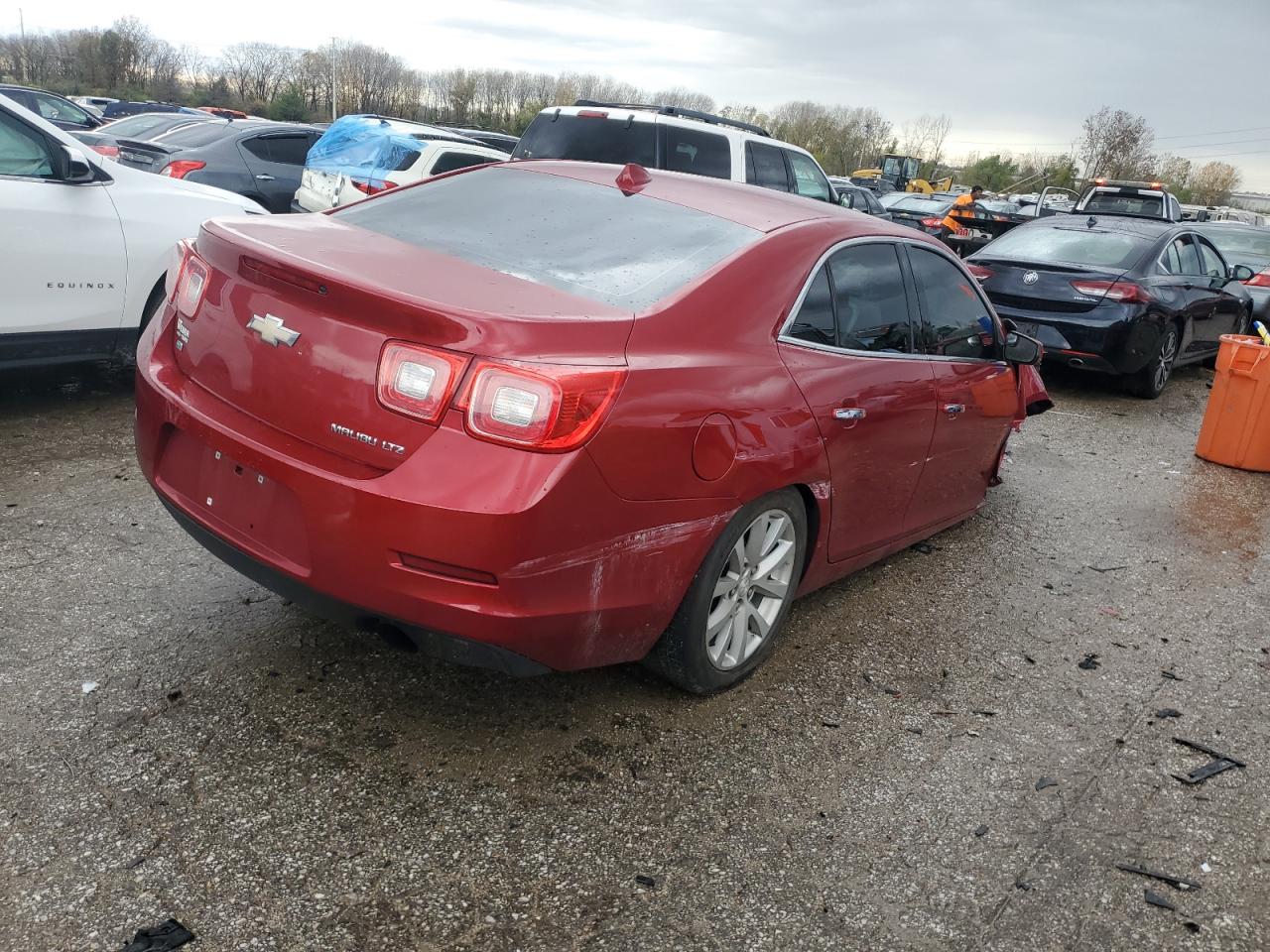 2014 Chevrolet Malibu VIN 1G11H5SL7EF246090 Copart auction photo, front end / side damage thumbnail 3