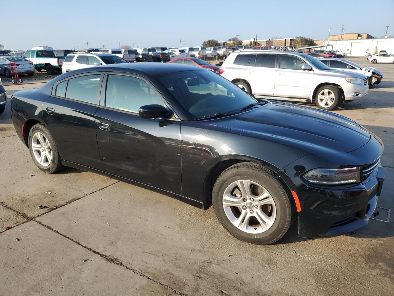 2015 Dodge Charger VIN 2C3CDXBG0FH856878 Copart auction photo, side damage thumbnail 4