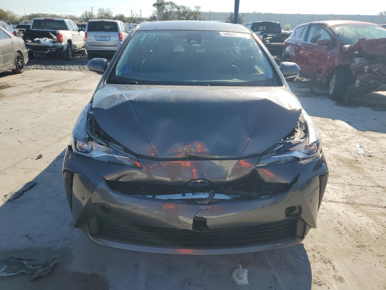 2020 Toyota Prius VIN JTDKARFU4L3123470 Copart auction photo, front end damage thumbnail 5