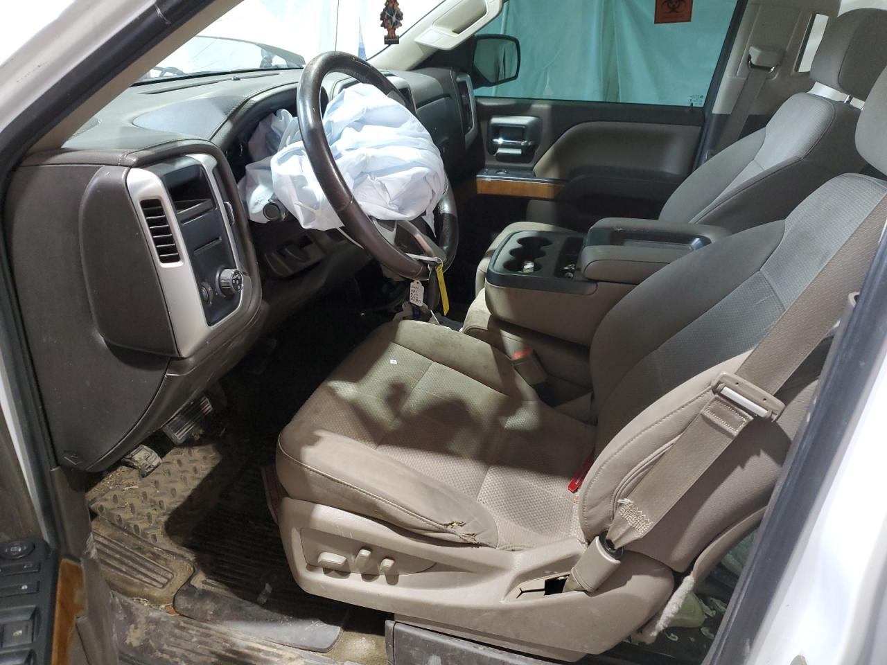 2014 GMC Sierra VIN 3GTP1UEC7EG478294 Copart auction photo, front end / top/roof damage thumbnail 7