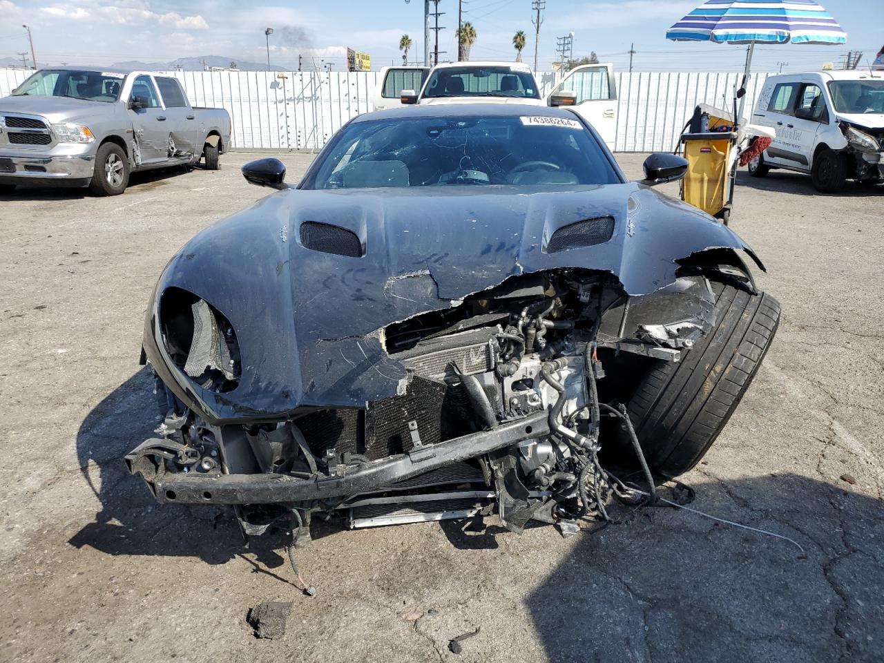 2020 Aston Martin DBS VIN SCFRMHAV7LGR02212 Copart auction photo, front end / minor dent/scratches damage thumbnail 5