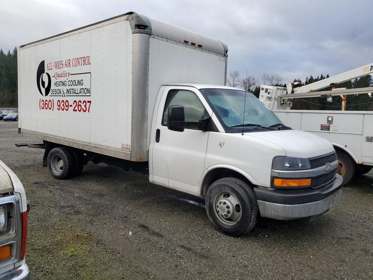 2015 Chevrolet Express VIN 1GB3G4CG0F1255439 Copart auction photo, undercarriage damage thumbnail 4