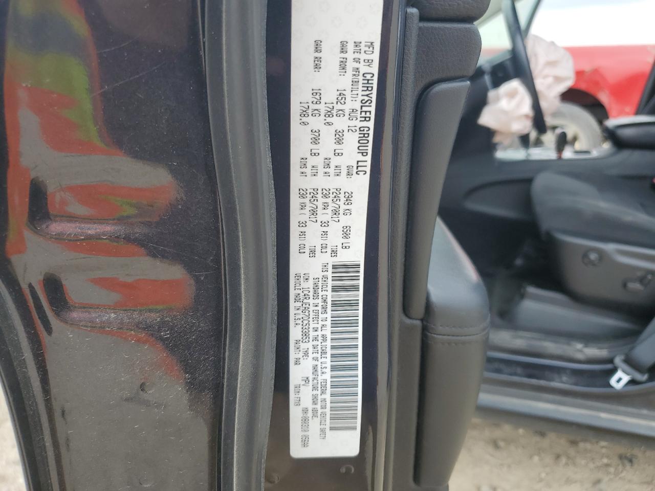 2013 Jeep Grand Cherokee VIN 1C4RJEAG7DC533853 Copart auction photo, front end / minor dent/scratches damage thumbnail 13