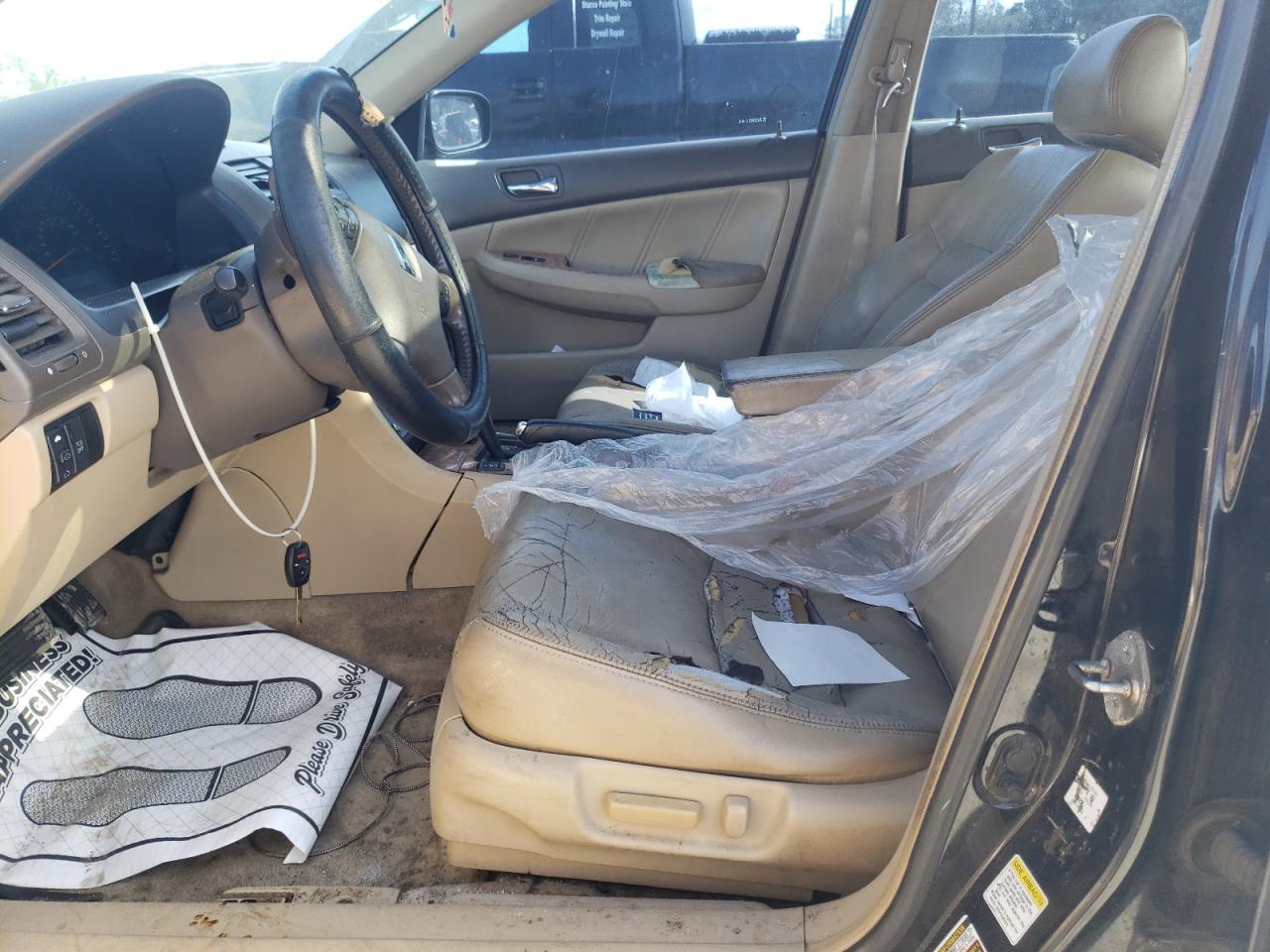 2005 Honda Accord VIN 1HGCM66555A039144 Copart auction photo, front end / side damage thumbnail 7