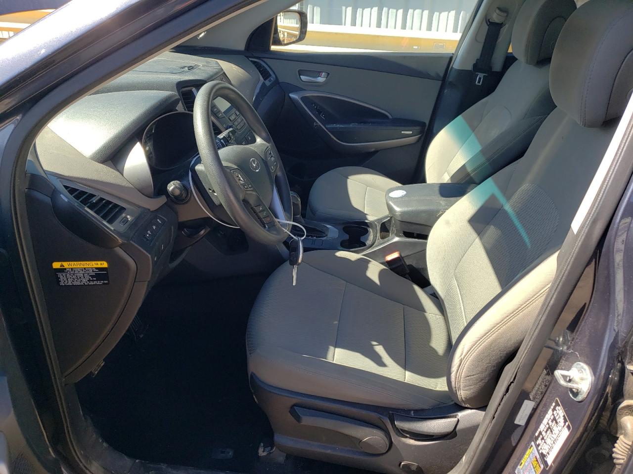 2015 Hyundai Santa Fe VIN 5XYZTDLB1FG290688 Copart auction photo, front end / side damage thumbnail 7
