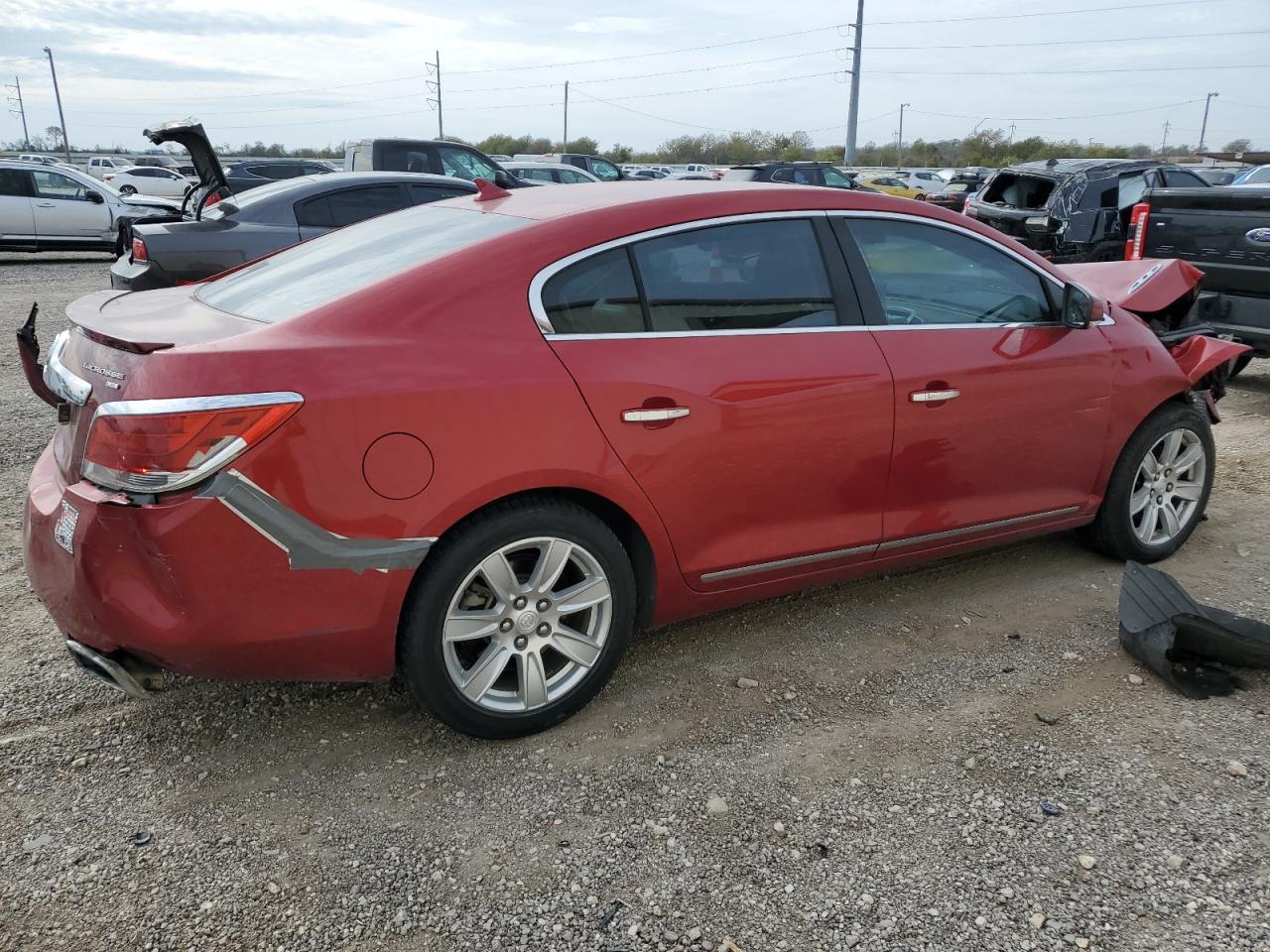 2012 Buick LaCrosse VIN 1G4GD5E31CF303904 Copart auction photo, front end / side damage thumbnail 3