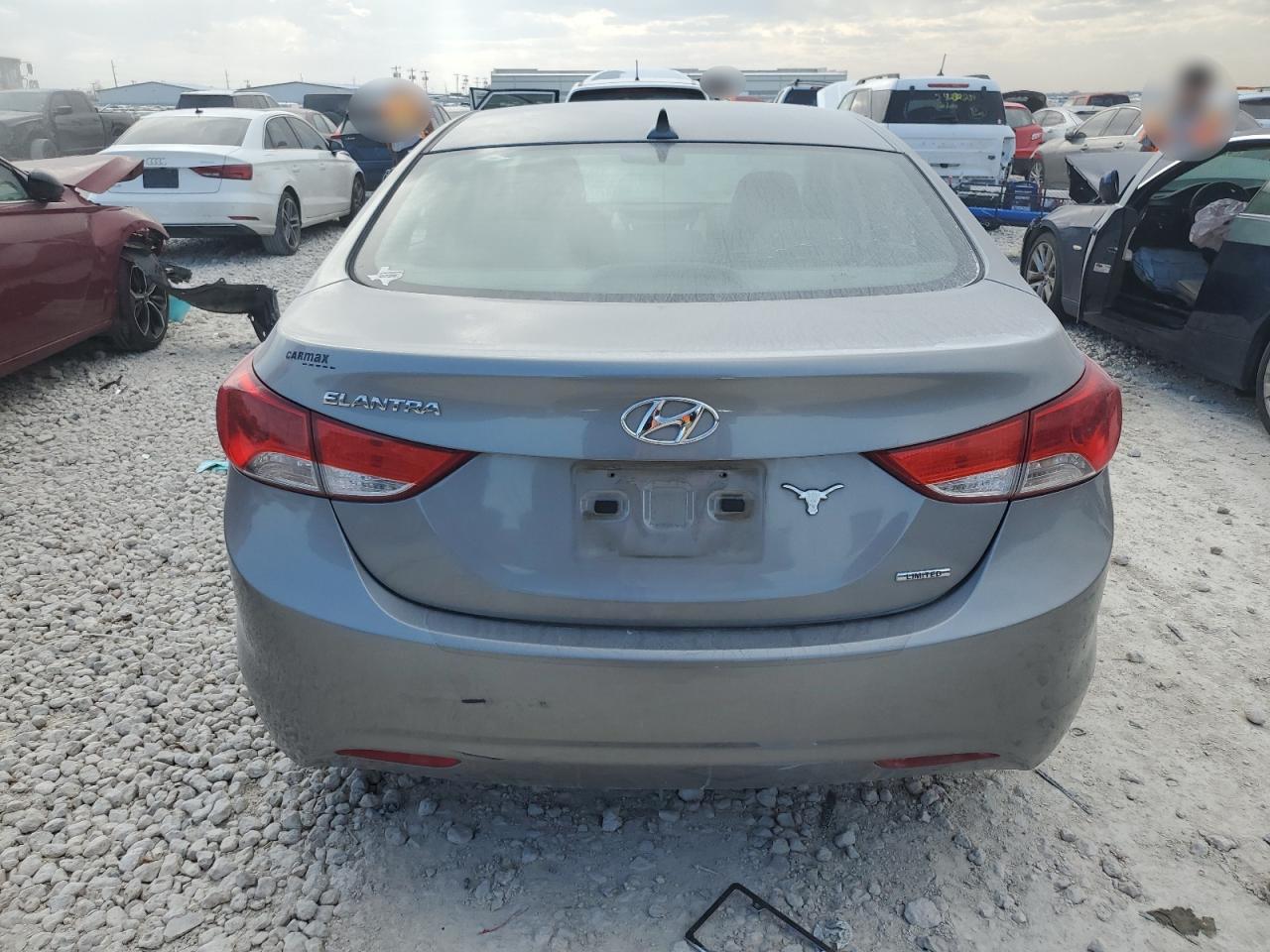 2011 Hyundai Elantra VIN KMHDH4AE1BU156227 Copart auction photo, vandalism damage thumbnail 6