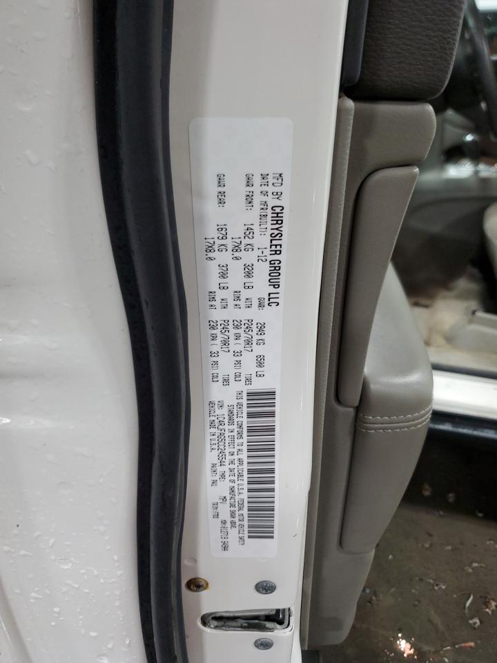 2012 Jeep Grand Cherokee VIN 1C4RJFAG5CC245544 Copart auction photo, front end damage thumbnail 16