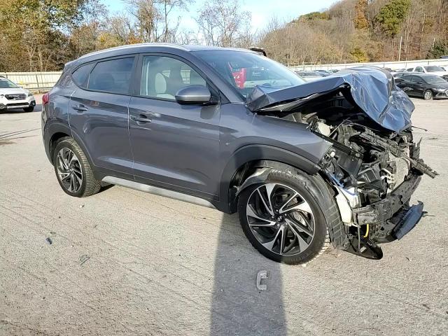 2019 Hyundai Tucson VIN KM8J3CAL8KU995446 Copart auction photo, front end / side damage thumbnail 11