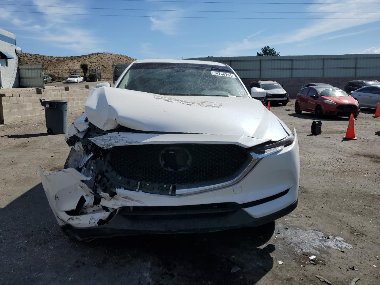 2017 Mazda CX-5 VIN JM3KFBDLXH0203424 Copart auction photo, front end / side damage thumbnail 5
