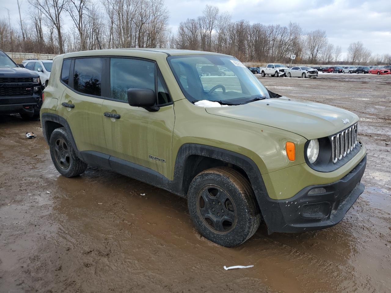 2015 Jeep Renegade VIN ZACCJBAT0FPB62920 Copart auction photo, front end / side damage thumbnail 4
