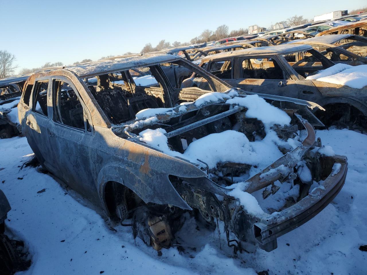 2016 Dodge Journey VIN 3C4PDCGB1GT194711 Copart auction photo, burn damage thumbnail 4