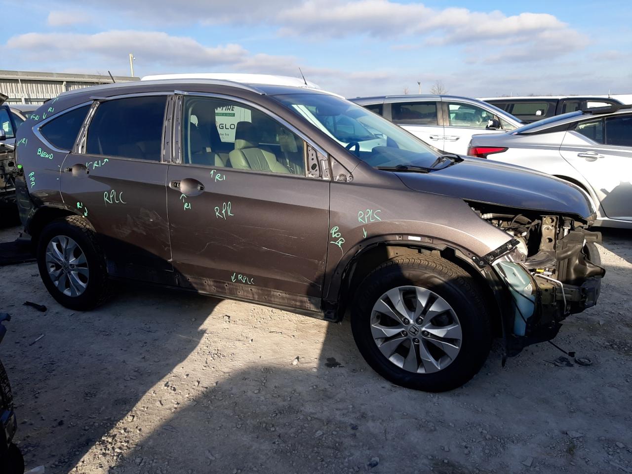 2014 Honda CR-V VIN 5J6RM4H75EL096454 Copart auction photo, all over damage thumbnail 4