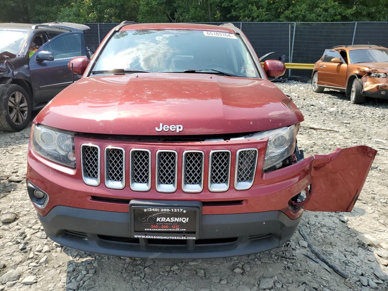 2014 Jeep Compass VIN 1C4NJDCB4ED625184 Copart auction photo, front end damage thumbnail 5
