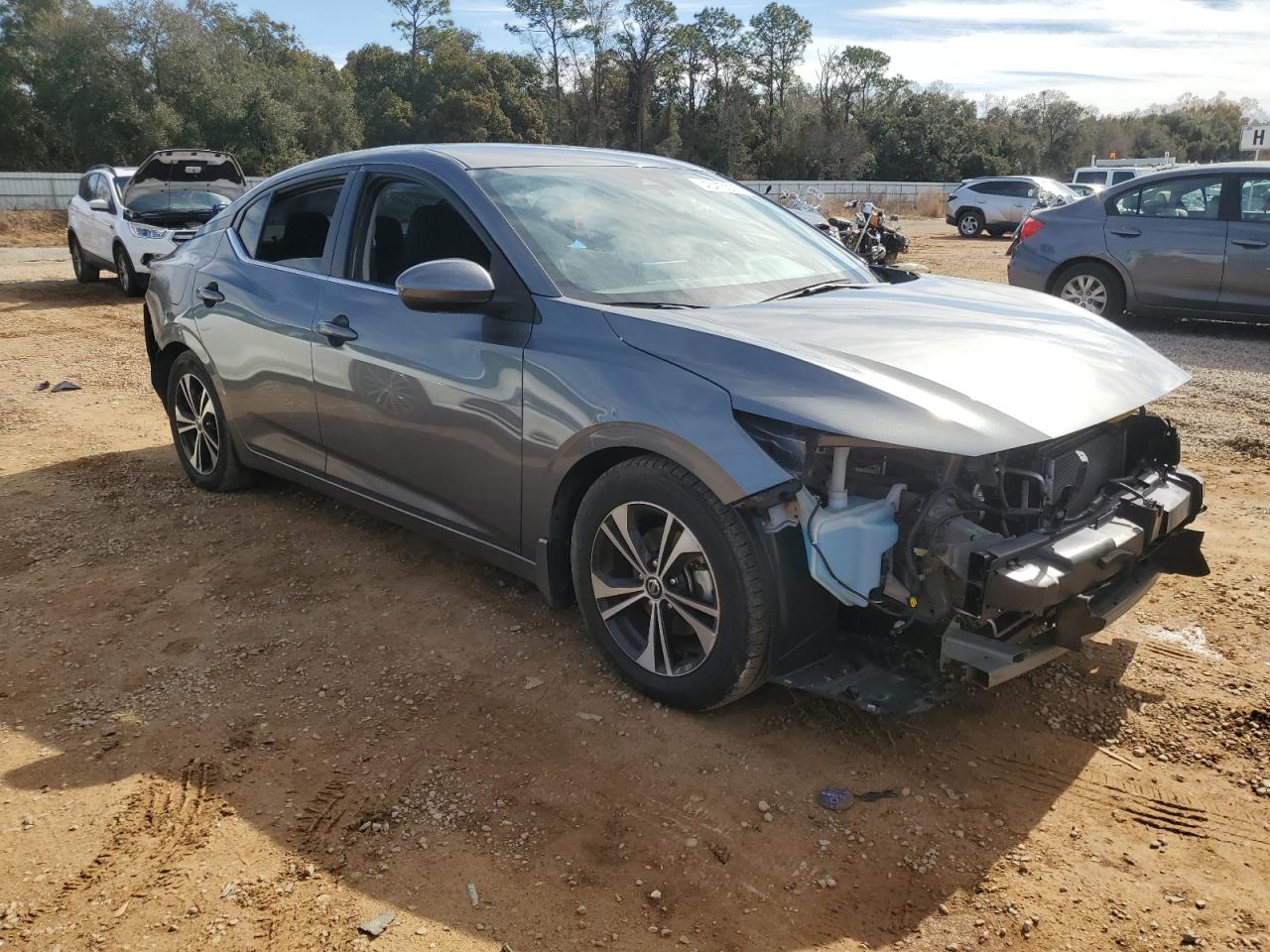 2021 Nissan Sentra VIN 3N1AB8CV9MY214925 Copart auction photo, front end / rear end damage thumbnail 4