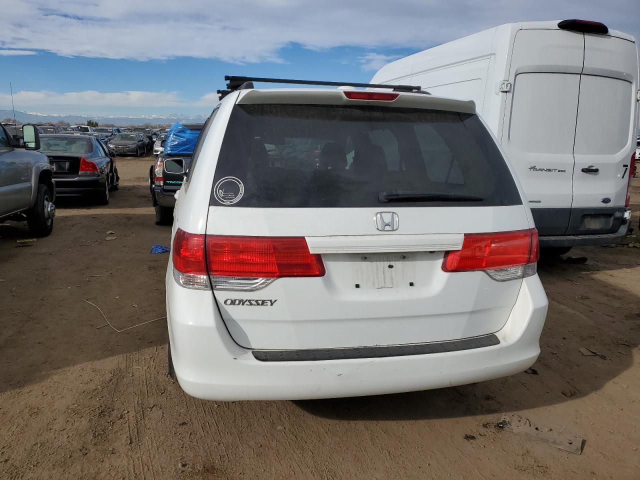 2009 Honda Odyssey VIN 5FNRL387X9B006596 Copart auction photo, front end / rear end damage thumbnail 6