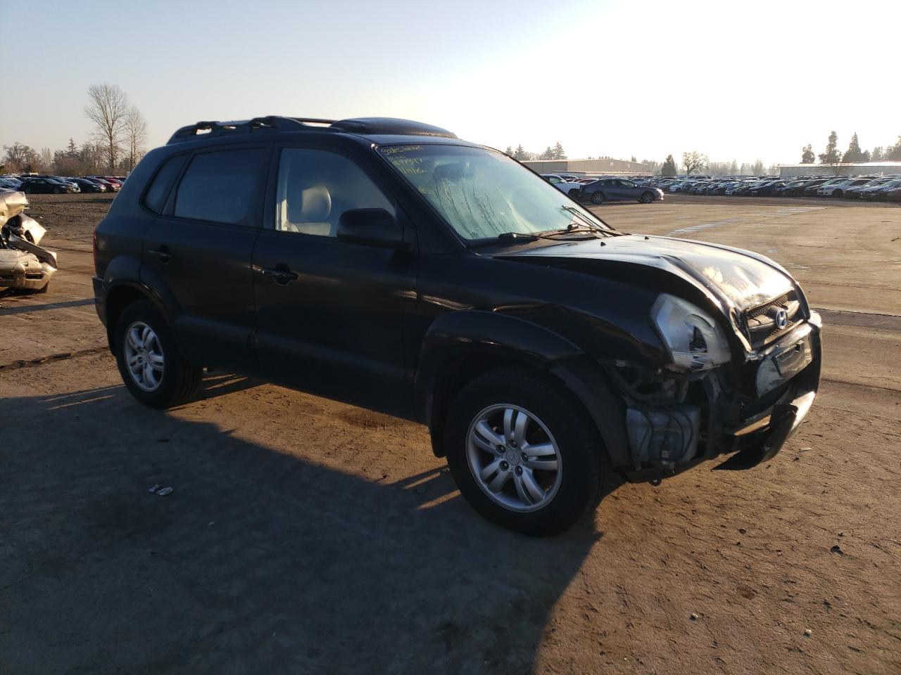 2007 Hyundai Tucson VIN KM8JN72DX7U521403 Copart auction photo, front end damage thumbnail 4