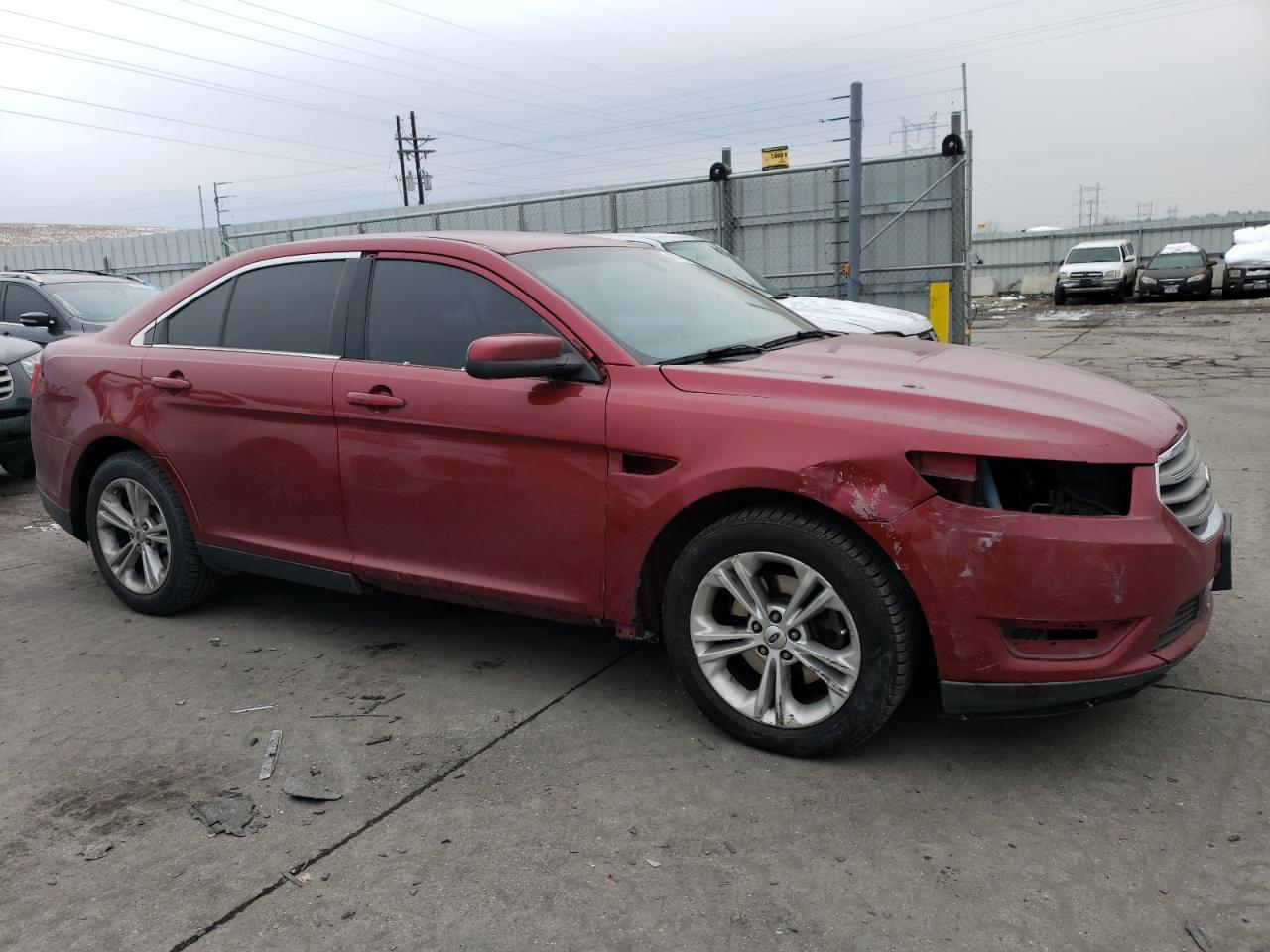 2015 Ford Taurus VIN 1FAHP2E83FG175129 Copart auction photo, front end / minor dent/scratches damage thumbnail 4