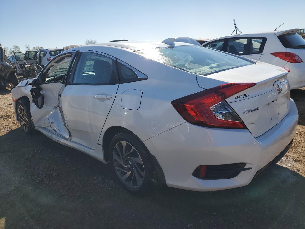 2017 Honda Civic VIN 2HGFC2F75HH558873 Copart auction photo, side / front end damage thumbnail 2