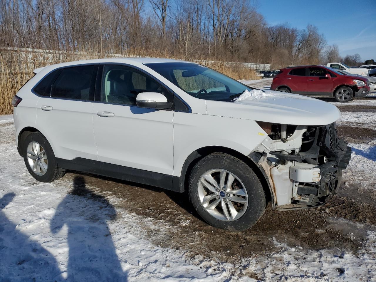 2016 Ford Edge VIN 2FMPK4J98GBC65444 Copart auction photo, front end / side damage thumbnail 4