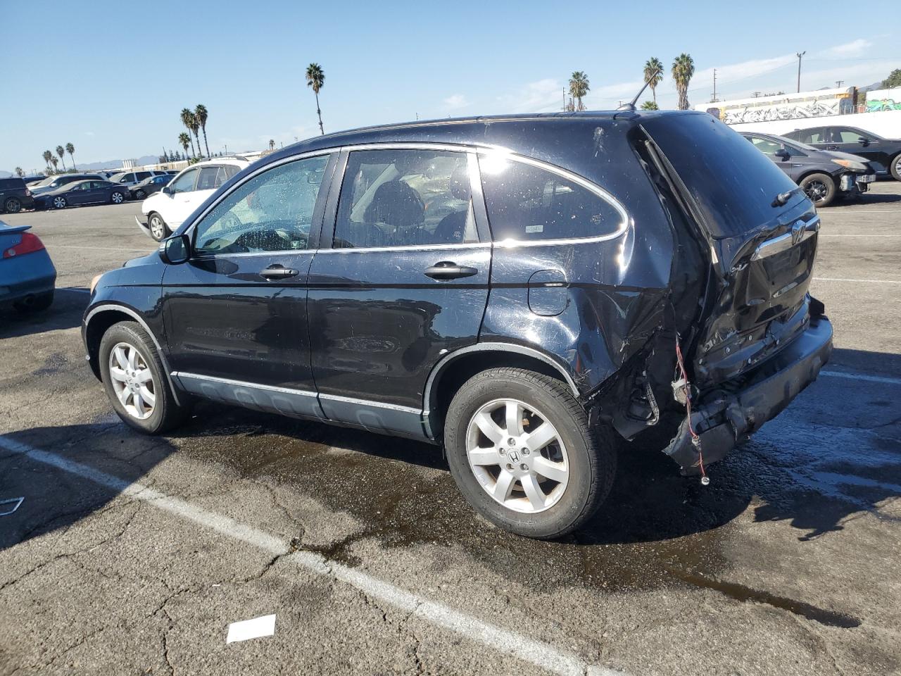 2007 Honda CR-V VIN JHLRE48557C062456 Copart auction photo, rear end / minor dent/scratches damage thumbnail 2
