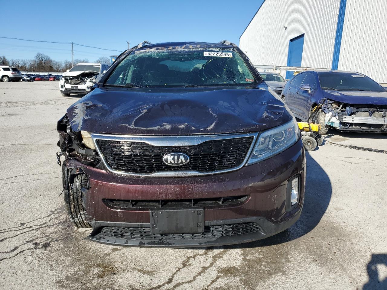 2015 KIA Sorento VIN 5XYKT4A64FG626342 Copart auction photo, rollover damage thumbnail 5
