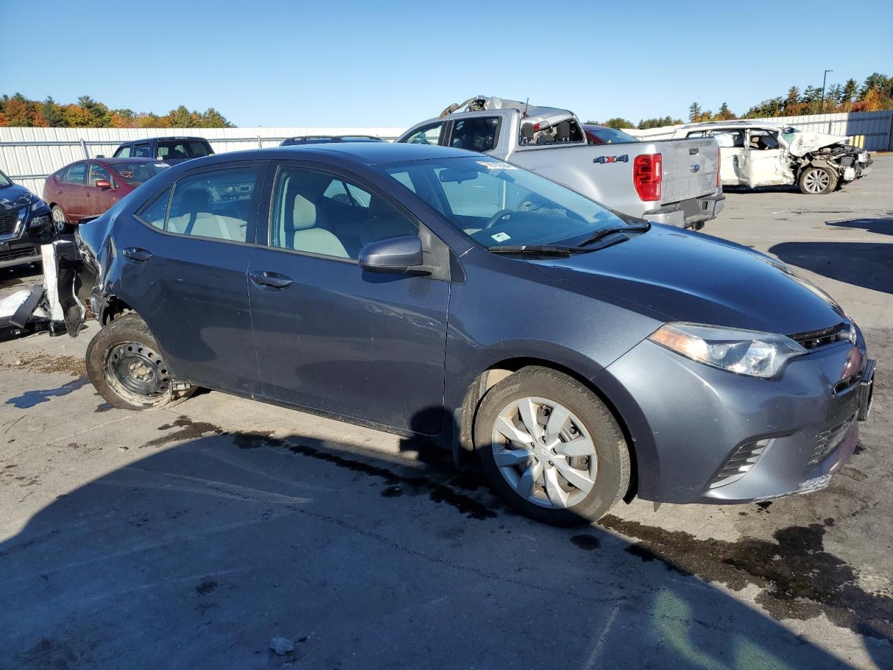 2016 Toyota Corolla VIN 2T1BURHE5GC744713 Copart auction photo, rear end damage thumbnail 4