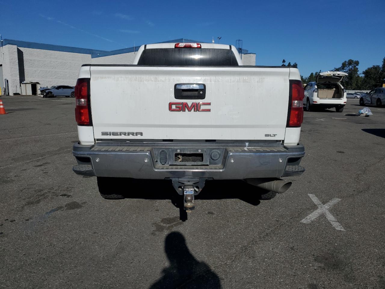 2016 GMC Sierra VIN 1GT12TE80GF247430 Copart auction photo, front end / side damage thumbnail 6