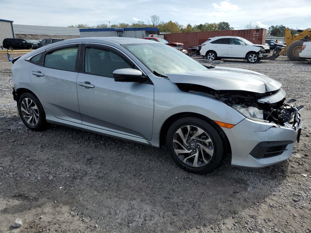 2017 Honda Civic VIN 19XFC2F77HE026728 Copart auction photo, rear end / front end damage thumbnail 4