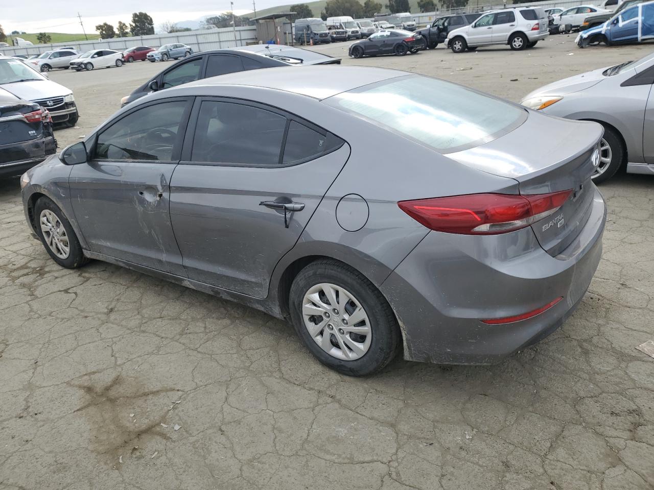 2018 Hyundai Elantra VIN 5NPD74LFXJH280759 Copart auction photo, vandalism damage thumbnail 2