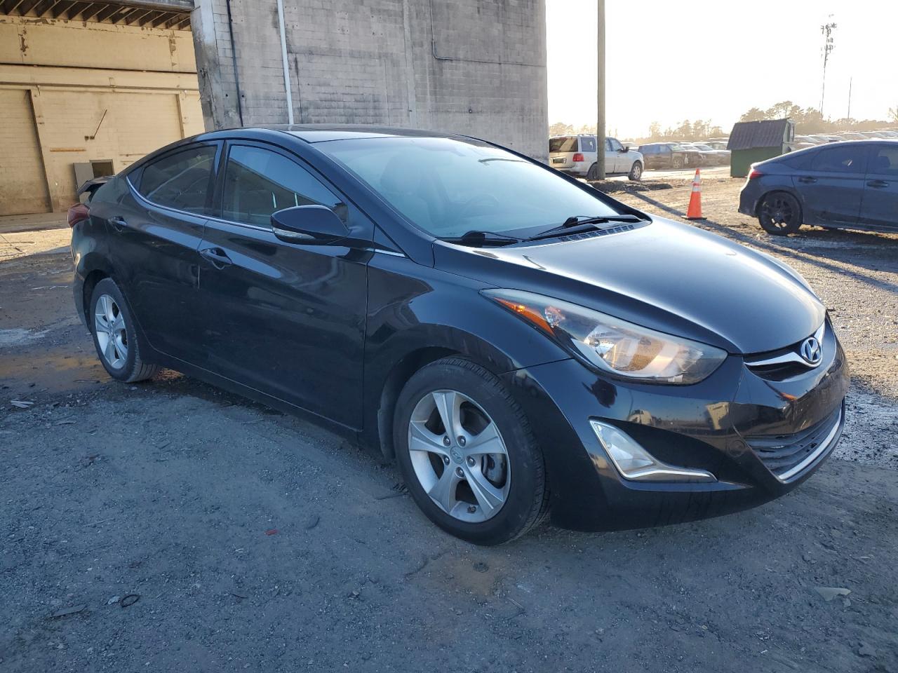 2016 Hyundai Elantra VIN KMHDH4AE5GU618537 Copart auction photo, rear end / minor dent/scratches damage thumbnail 4