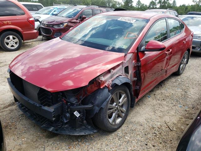 2017 Hyundai Elantra VIN 5NPD84LF5HH191124 Copart auction photo, front end / side damage thumbnail 2