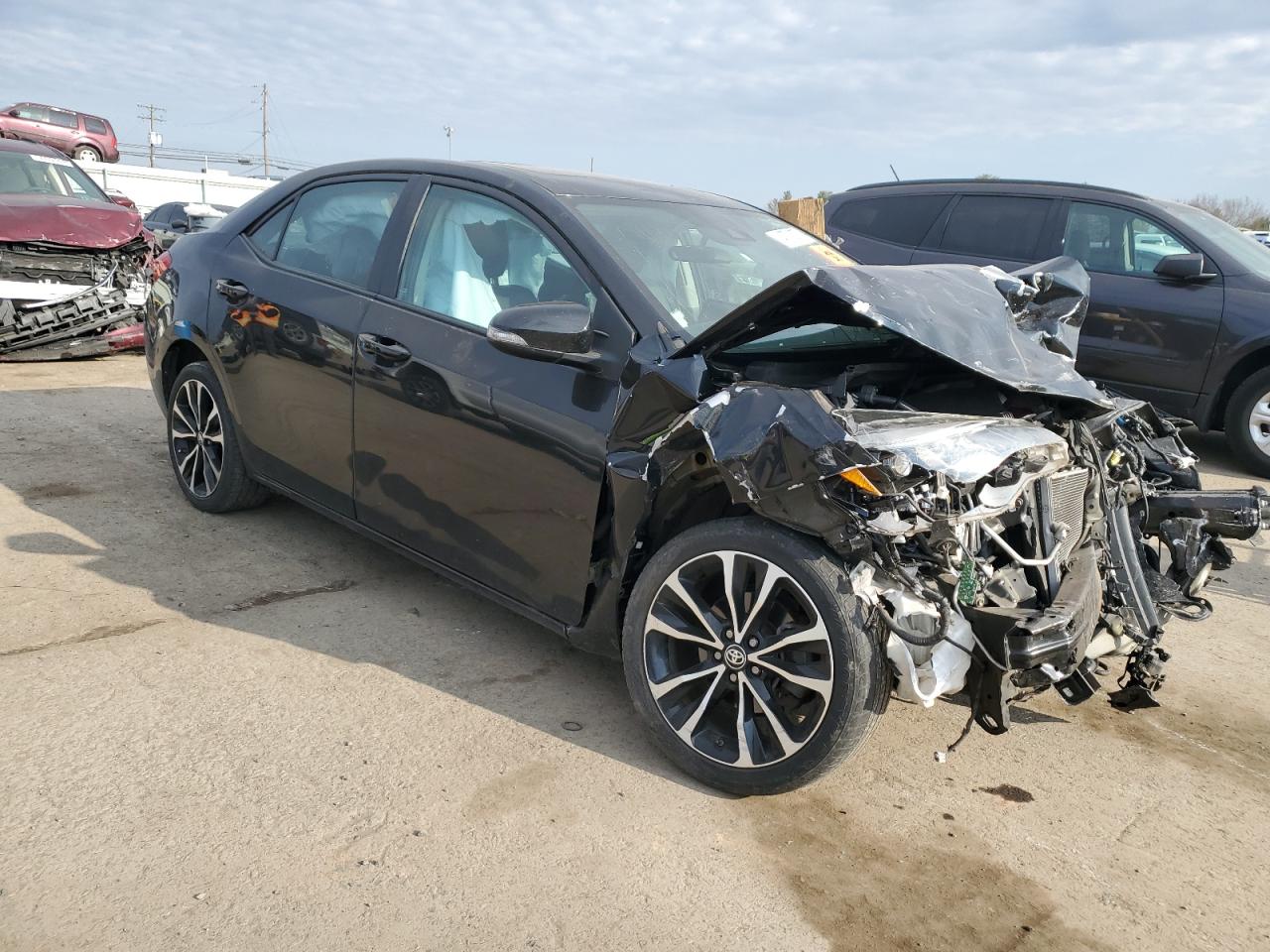 2017 Toyota Corolla VIN 2T1BURHE3HC761544 Copart auction photo, front end damage thumbnail 4