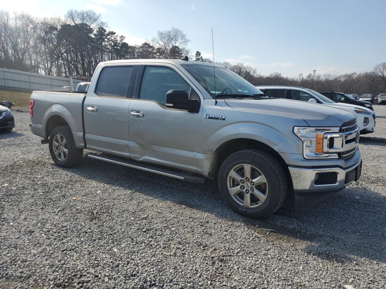 2020 Ford F-150 VIN 1FTEW1C50LFB17628 Copart auction photo, front end / side damage thumbnail 4
