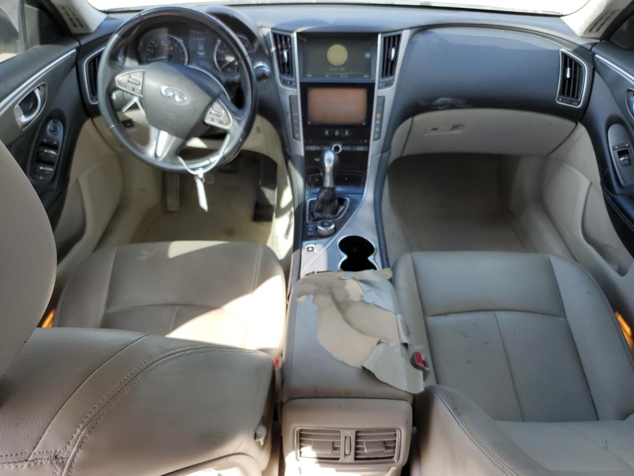 2014 Infiniti Q50 VIN JN1BV7AP8EM690498 Copart auction photo, rear end / minor dent/scratches damage thumbnail 8