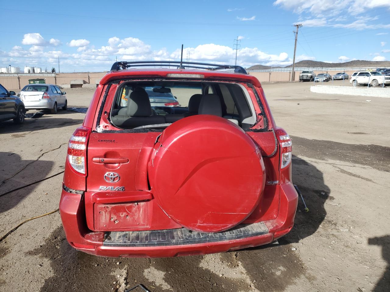 2012 Toyota RAV 4 VIN 2T3DF4DV9CW266601 Copart auction photo, hail damage thumbnail 6