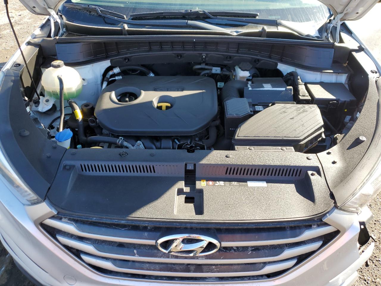 2018 Hyundai Tucson VIN KM8J3CA41JU710836 Copart auction photo, front end / vandalism damage thumbnail 14
