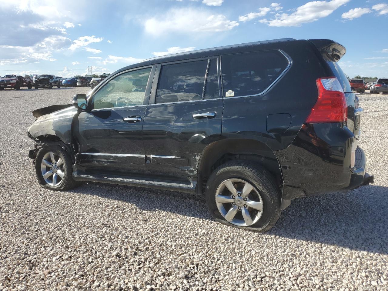 2013 Lexus GX VIN JTJJM7FX6D5061381 Copart auction photo, burn damage thumbnail 2