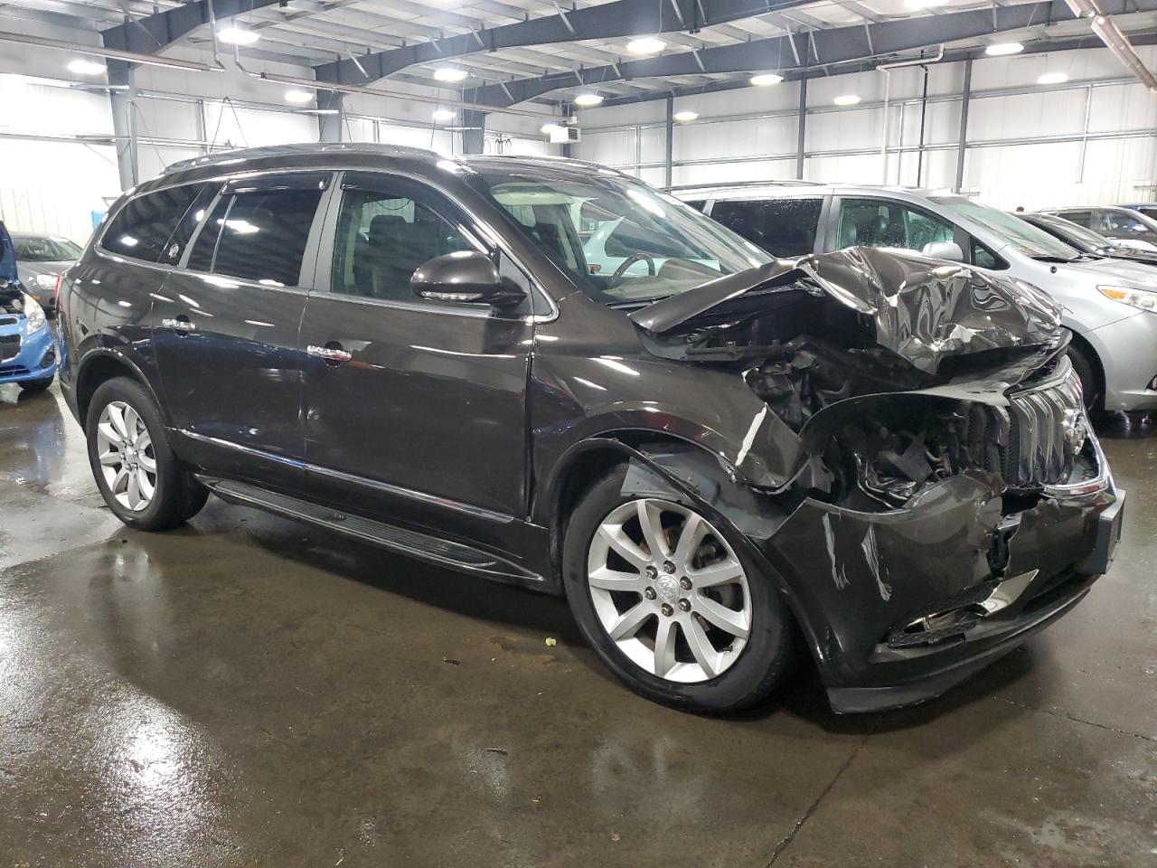 2013 Buick Enclave VIN 5GAKVDKD5DJ211391 Copart auction photo, front end damage thumbnail 4