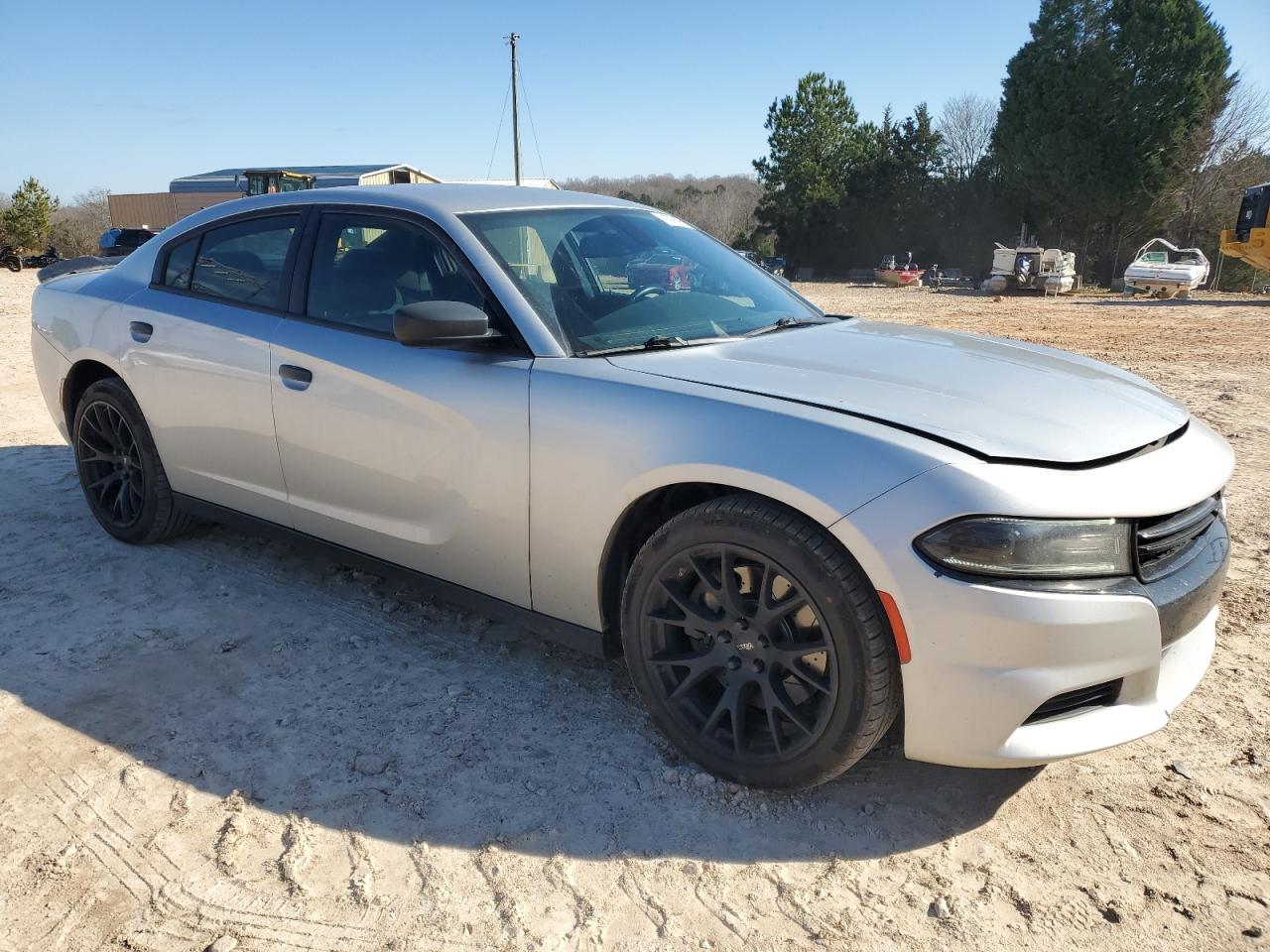 2015 Dodge Charger VIN 2C3CDXAT4FH796022 Copart auction photo, side damage thumbnail 4