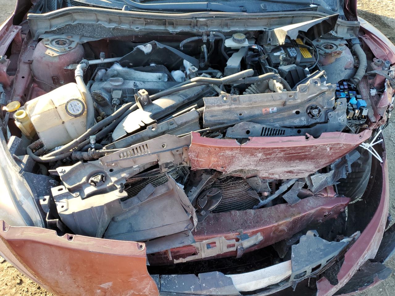 2011 Mazda 3 VIN JM1BL1K51B1450848 Copart auction photo, front end / mechanical damage thumbnail 12