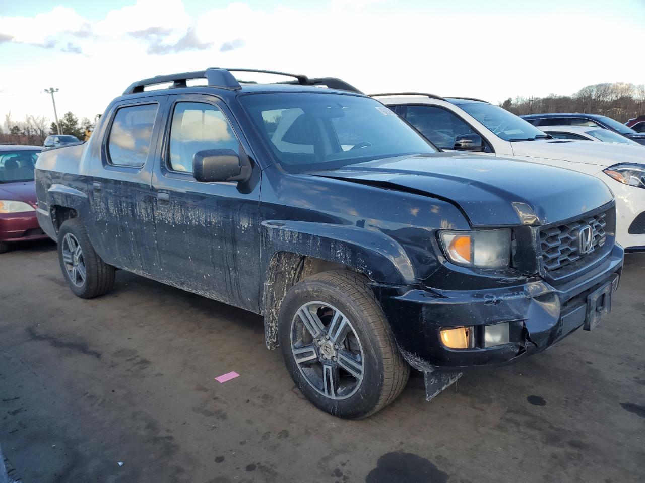 2012 Honda Ridgeline VIN 5FPYK1F72CB453539 Copart auction photo, rear end / front end damage thumbnail 4
