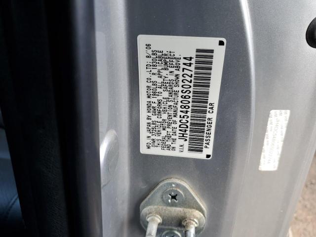 2006 Acura RSX VIN JH4DC54806S022744 Copart auction photo, rear end / minor dent/scratches damage thumbnail 12