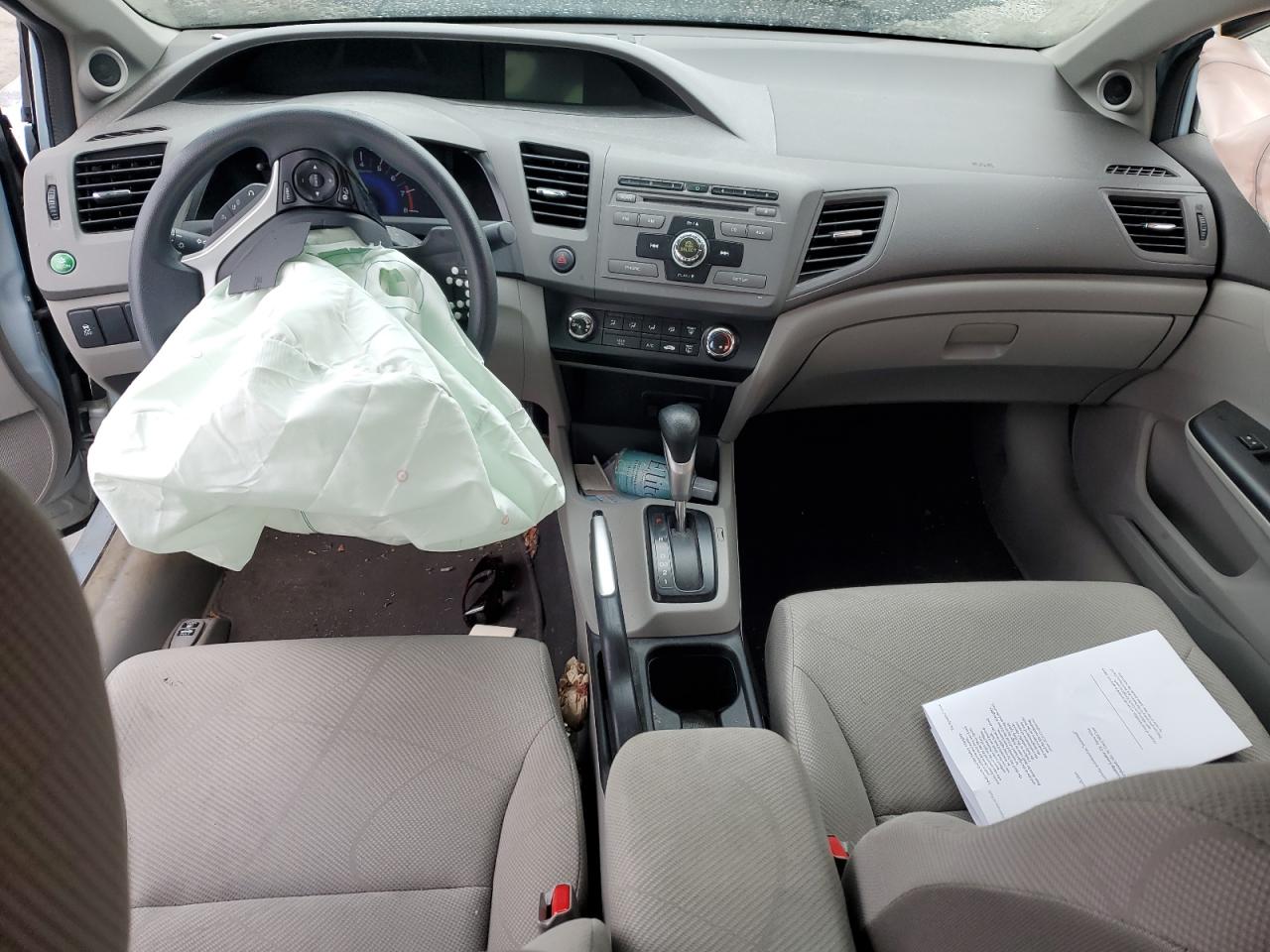 2012 Honda Civic VIN 2HGFB2F84CH596891 Copart auction photo, front end damage thumbnail 8