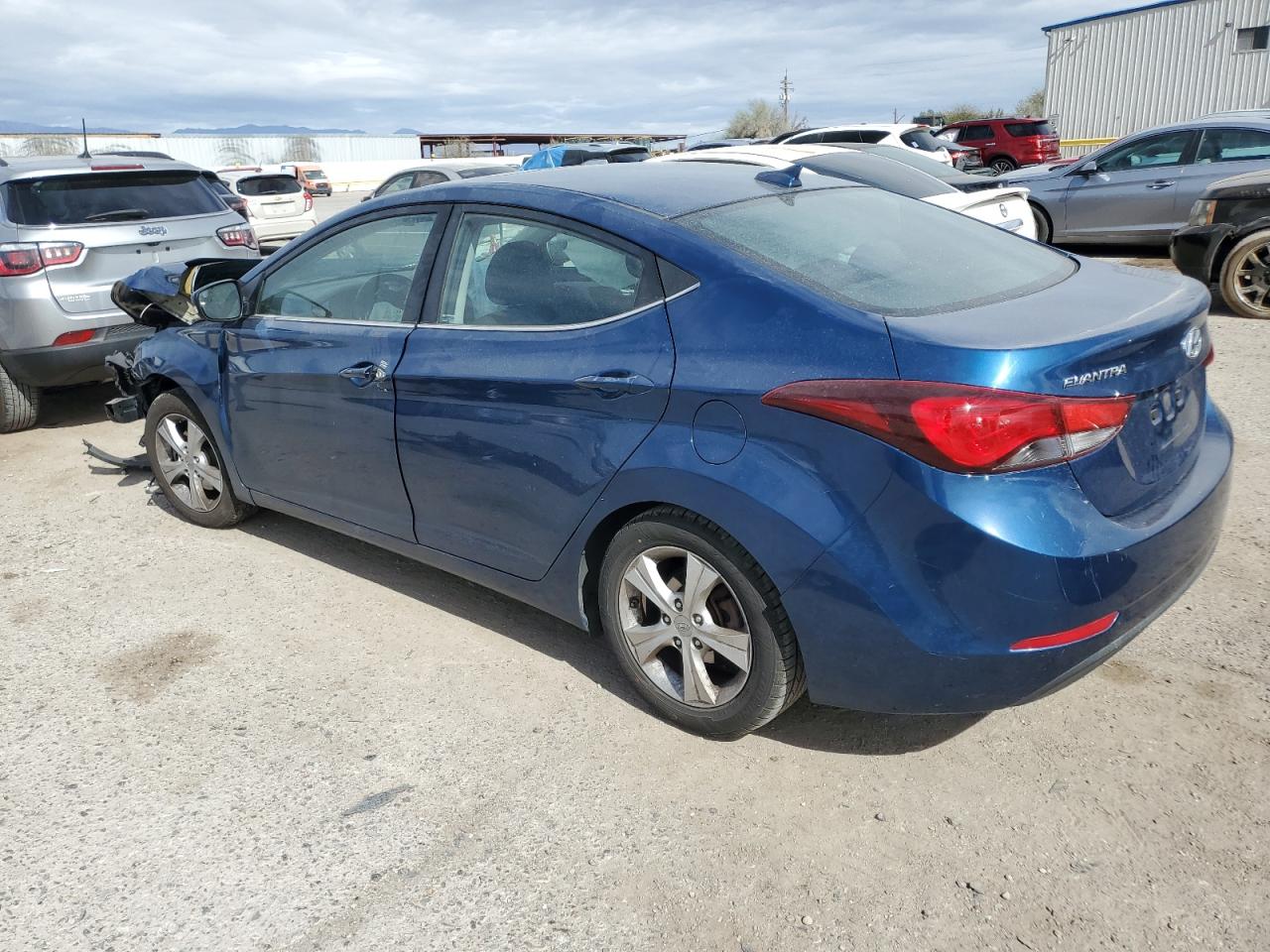 2016 Hyundai Elantra VIN KMHDH4AE2GU552903 Copart auction photo, front end damage thumbnail 2